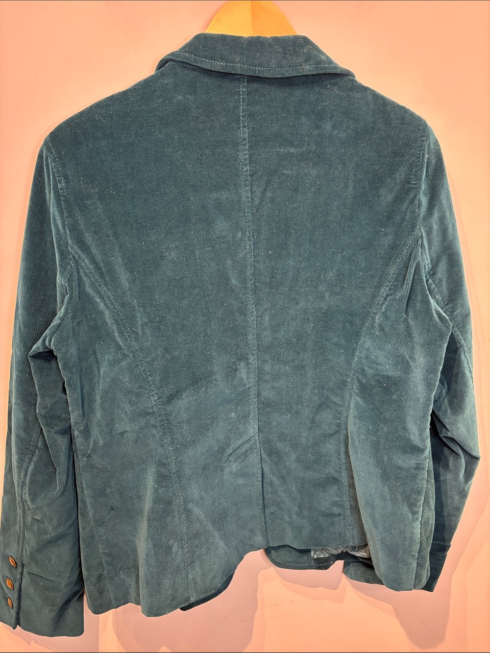 Bianca Nygard Teal Corduroy Victorian Blazer - Picture 3 of 8